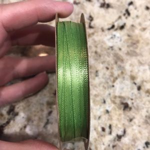 NWT Offray Spool of Green Ribbon